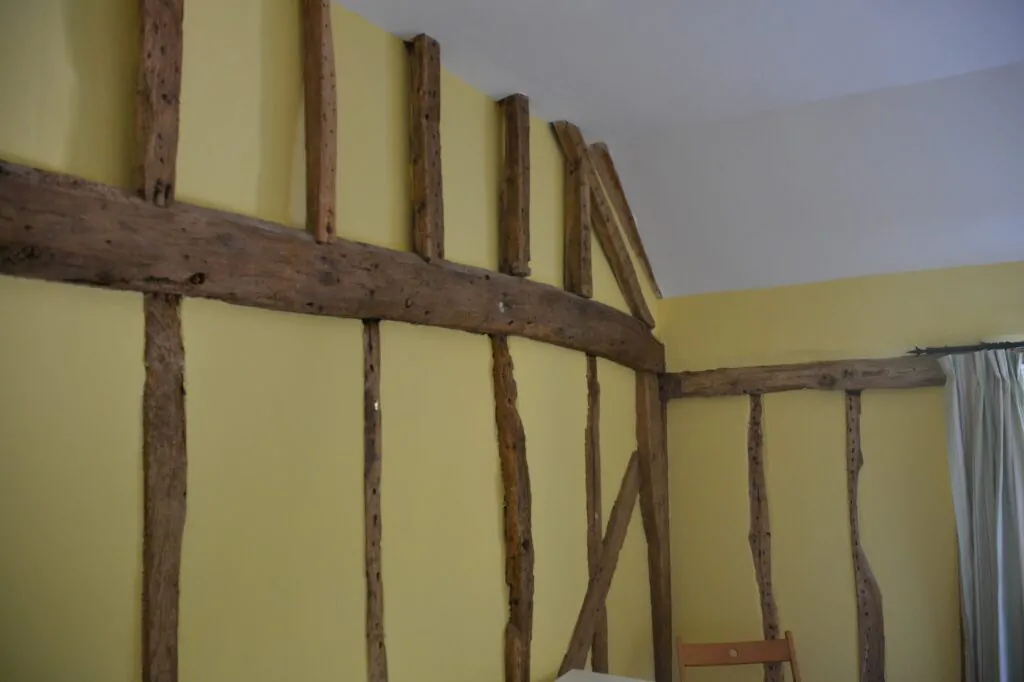 Wall repainted in a durable, even finish during an interior repaint